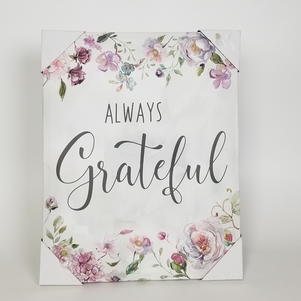 "Always Grateful" Wall Decal